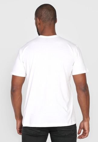 Camiseta Oakley Ellipse Skull Stacked - Branca - G