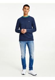 Sweater Tommy Jeans L/S Azul - Calce Regular