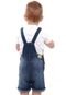 Jardineira Bermuda Infantil Jeans Menino - Marca Quase Anjo