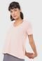 Blusa Olympikus Bordado Rosa - Marca Olympikus