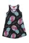 Vestido Kyly Frutas Preto - Marca Kyly