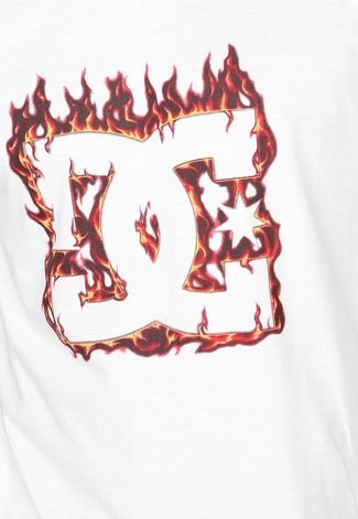 Camiseta DC Shoes Fuego Branca