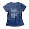 Camiseta Feminina Attributes - Azul Genuíno - Marca Studio Geek 