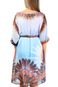 Vestido 101 Resort Wear Com Cinto Azul Claro - Marca 101 Resort Wear