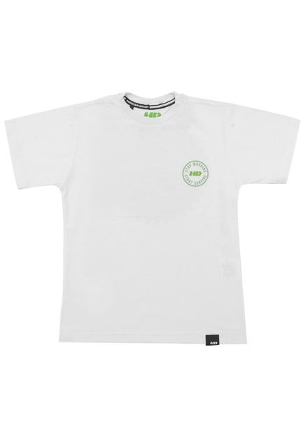 Camiseta HD Menino Posterior Branco - Marca HD