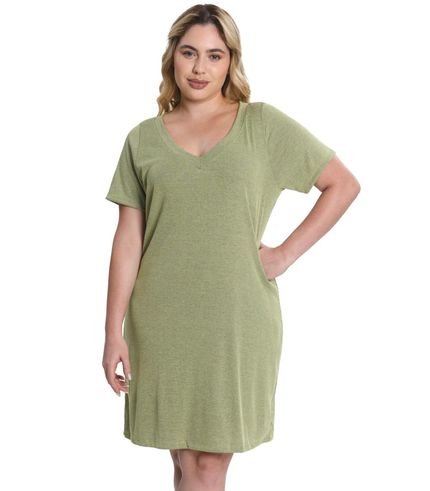 Vestido Plus Size Ribana Secret Glam Verde - Marca Rovitex Plus Size