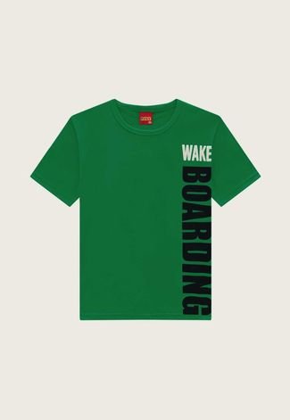 Camiseta Infantil Kyly Skate Verde