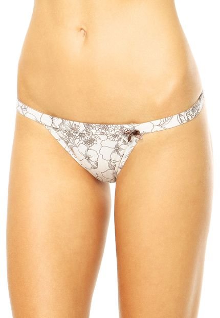 Calcinha DelRio Casual Fio Dental Bottom Bege - Marca DelRio