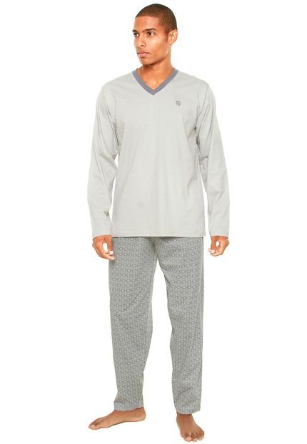 Pijama Pzama Comfort Cinza - Marca Pzama