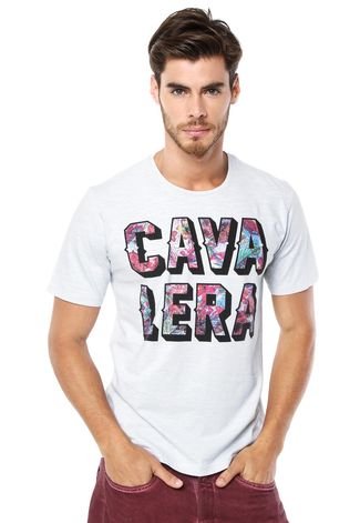 Camiseta Cavalera Logo Cinza