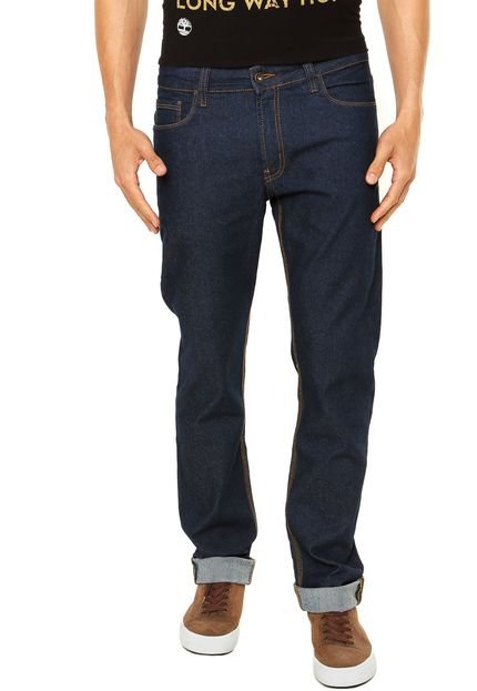 Calça Jeans Timberland Slim Fanatic Pespontos Azul - Marca Timberland