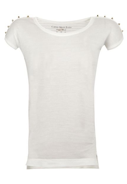 Blusa Calvin Klein Kids Spikes Off-White - Marca Calvin Klein Kids