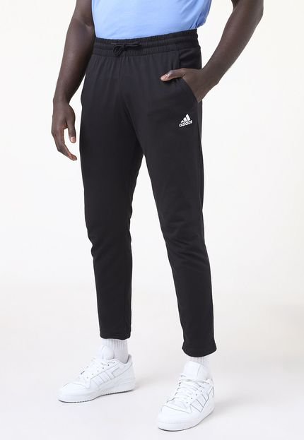 Calça adidas Sportswear Slim Essential Logo Preta - Marca adidas Sportswear