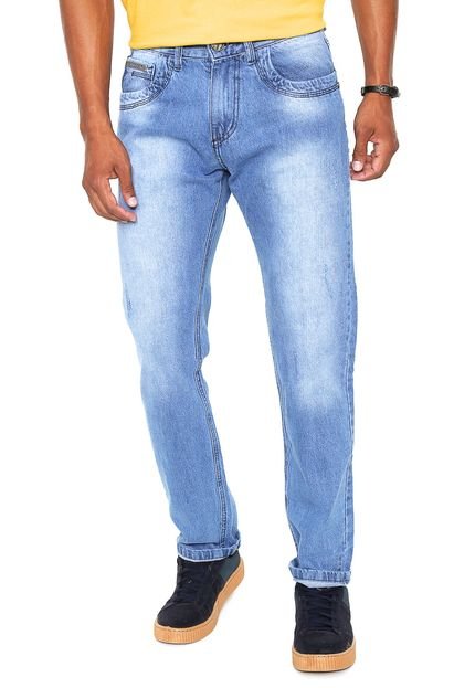 Calça Jeans Rock Blue Slim Estonada Azul - Marca Rock Blue