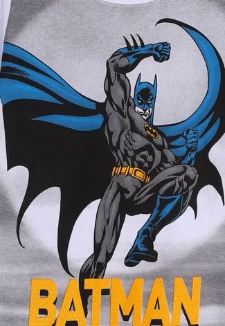 Camiseta Infantil Fakini Batman Branca