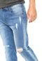 Calça Jeans Rock Blue Slim Estonada Azul - Marca Rock Blue