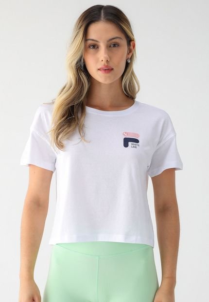 Camiseta Fila Reta Logo Branca - Marca Fila
