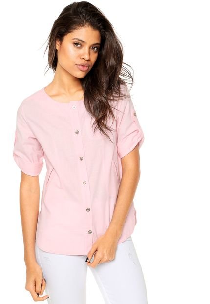 Camisa Meiling Bolsos Rosa - Marca Meiling