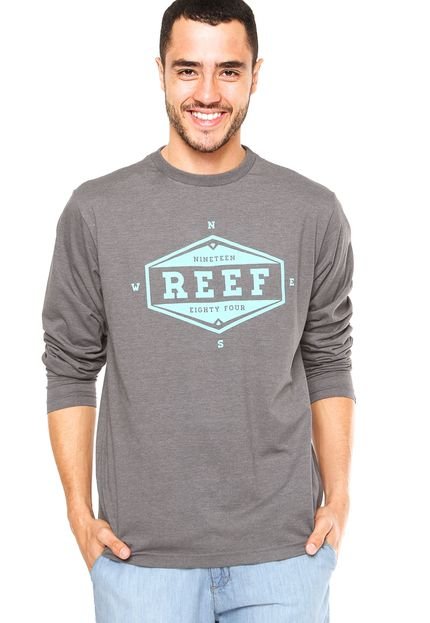 Camiseta Reef Compasero Cinza - Marca Reef