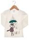 Camiseta Tricae Lovely Day Infantil Off-white - Marca Tricae