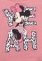 Blusa Disney Menina Minnie Rosa - Marca Disney