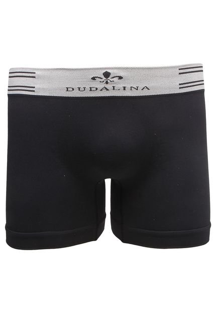 Cueca Dudalina Boxer Logo Preta - Marca Dudalina
