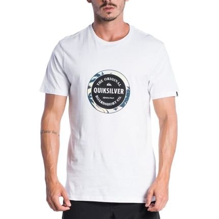 Camiseta Quiksilver Driver SM24 Masculina Branco - Marca Quiksilver