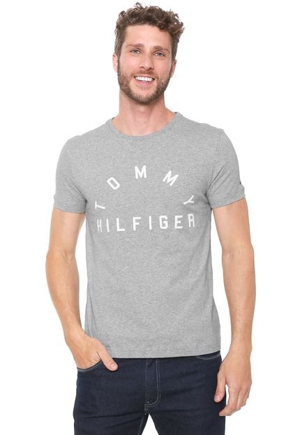 Camiseta Tommy Hilfiger Estampada Cinza - Marca Tommy Hilfiger