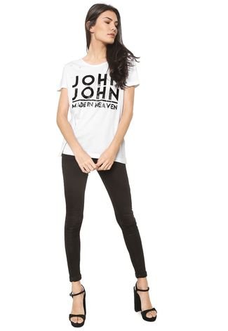 Camiseta John John Panther White Feminina - Branco