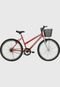 Bicicleta Aro 26 Sem Marcha Model Vermelha com cestão Athor Bikes - Marca Athor Bikes