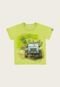 Camiseta Infantil Elian Lettering Verde - Marca Elian