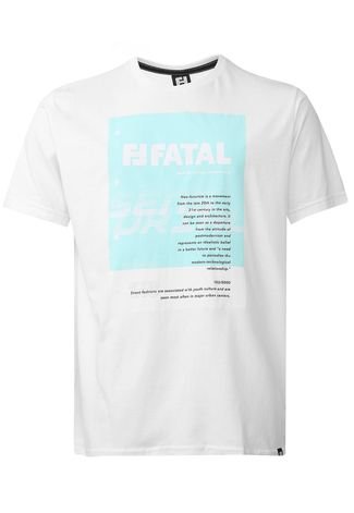 Camiseta Fatal Lettering Branca