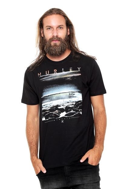 Camiseta Hurley Rising Tides Preta - Marca Hurley