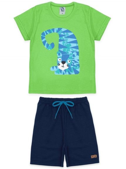 Conjunto Masculino Infantil Blue Tiger - Marca PLATINUM KIDS