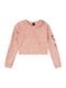 Blusa Cropped Moletom Teen Menina Amora Rosa - Marca Amora