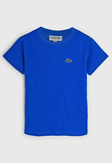 Camiseta Infantil Lacoste Kids Logo Azul - Marca Lacoste Kids