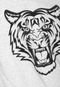 Camiseta Naxos Manga Curta Tigre Cinza/Preta - Marca Naxos