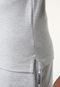 Camisa Polo Lacoste Reta Logo Cinza - Marca Lacoste