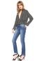 Calça Jeans MOB Skinny Assimétrica Azul - Marca MOB