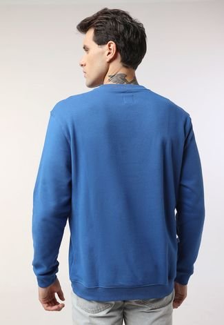 Blusa de Moletom Fechada GAP Logo Azul