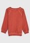 Blusa de Moletom Infantil Colorittá Raglan Estonada Vermelha - Marca Colorittá