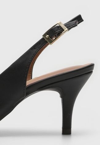 Scarpin Slingback Vizzano Fosco Preto