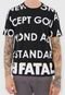 Camiseta Fatal Lettering Preta - Marca Fatal