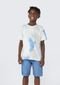 Bermuda Jeans Infantil Menino Com Elastano - Azul - Marca Hering
