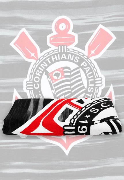 Toalha De Banho Buettner Veludo Estampado Corinthians - Marca Buettner