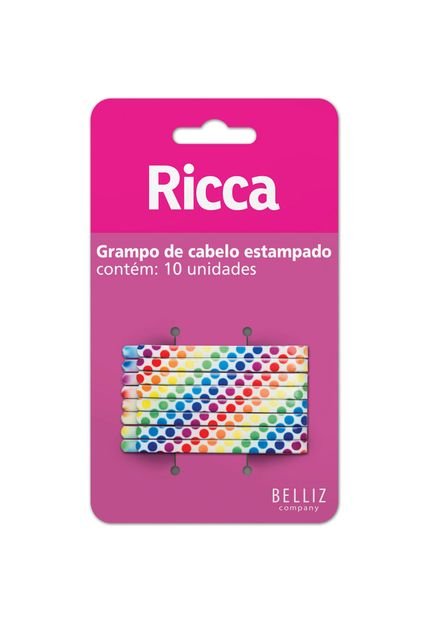 Grampo de Cabelo Style Colors Ricca - Marca Ricca