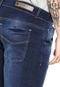 Bermuda Jeans FiveBlu Slim Estonada Azul-Marinho - Marca FiveBlu