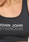 Top John John Gym Rocks Preto - Marca John John