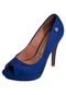 Peep Toe Vizzano Double Azul - Marca Vizzano