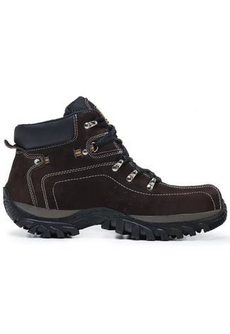 Bota Adventure Masculina Original Coturno Cat Couro Palmilha